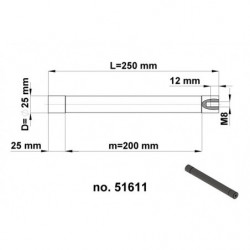 Magnetic rod - NdFeB dia.25, l_250 mm