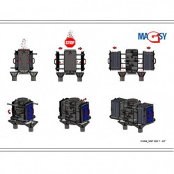 Plate magnetic separator MSP 200 F-UP-MODEL1