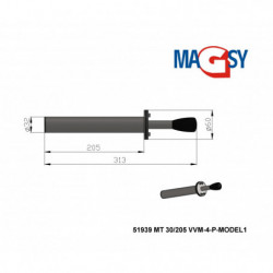 Magnetic testing rod MT 30/205 VVM-4-P-MODEL1