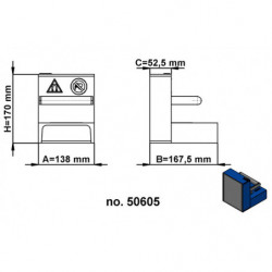 Magnetic sheet separator, model 2 - 170 mm
