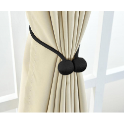 Magnetic curtain clip - black
